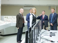 A delegation of district branch leaders, led by Olga Chemodanova, chairperson of Belarusian party &quot;Belaya Rus,&quot; visited Belarusian Nuclear Power Plant