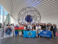 Youth activists of Belarusian NPP visited the Atom pavilion at Exhibition of Economic Achievements